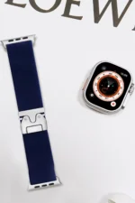 Uray store Apple Watch 42mm Forest Kumaş Kordon - Lacivert - Görsel 2