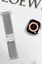 Uray store Apple Watch 42mm Forest Kumaş Kordon - Titan Gri - Görsel 2