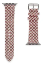 Uray store Apple Watch 42mm Karo Motif Kordon - Pembe