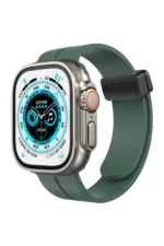 Uray store Apple Watch 42mm KR412 Elegance Stylısh Kordon - Koyu Yeşil