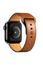 Uray store Apple Watch 42mm KR415 Luaz Deri Kordon - Kahverengi