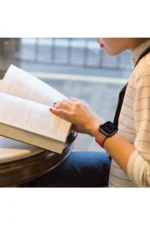 Uray store Apple Watch 42mm KR415 Luaz Deri Kordon - Kahverengi - Görsel 5