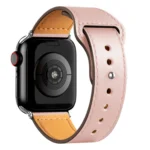 Uray store Apple Watch 42mm KR415 Luaz Deri Kordon - Pembe
