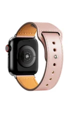 Uray store Apple Watch 42mm KR415 Luaz Deri Kordon - Pembe