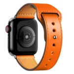 Uray store Apple Watch 42mm KR415 Luaz Deri Kordon - Turuncu