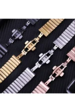Uray store Apple Watch 42mm KR416 Huks Kordon - Gri - Görsel 2