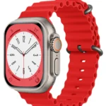 Uray store Apple Watch 42mm Ocean Kordon - Kırmızı