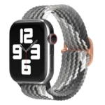 Uray store Apple Watch 42mm Star Kordon - Gri-Siyah