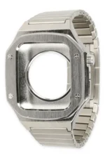 Uray store Apple Watch 44mm KR409 Metal Kordon - Gümüş - Görsel 2