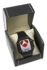 Uray store Apple Watch 45mm KR409 Metal Kordon - Siyah