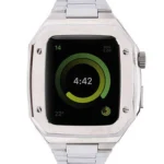 Uray store Apple Watch 45mm Metal Petek Kasalı Kordon - Gümüş