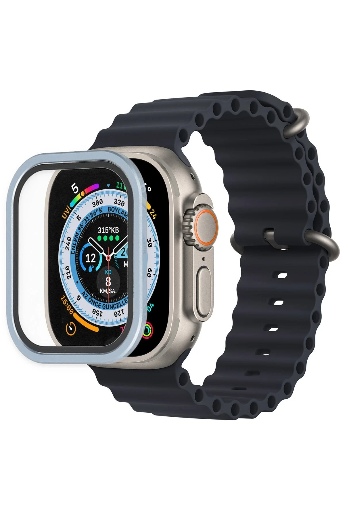 newface-apple-watch-ultra-49mm-aluminyum-kasa-cam-ekran-koruyucu-mavi-default Uray store Apple Watch Ultra 49mm Alüminyum Kasa Cam Ekran Koruyucu - Mavi - Görsel 1
