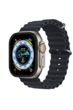 Uray store Apple Watch Ultra 49mm Alüminyum Kasa Cam Ekran Koruyucu - Siyah - Görsel 2