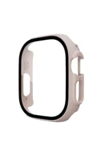 Uray store Apple Watch Ultra 49mm Desert Camlı Kasa Ekran Koruyucu - Metalik Gold - Görsel 2