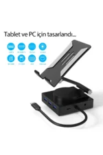 Uray store Dönüştürücü 10in1 Hub 116 - Gri - Görsel 3