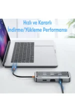 Uray store Dönüştürücü 10in1 Hub SW10V - Gri - Görsel 3