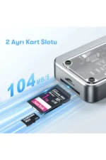 Uray store Dönüştürücü 10in1 Hub SW10V - Gri - Görsel 5