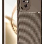 Uray store Honor 200 Kılıf Auto Focus Karbon Kapak - Kahverengi