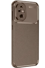 Uray store Honor 200 Kılıf Auto Focus Karbon Kapak - Kahverengi - Görsel 3