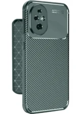 Uray store Honor 200 Kılıf Auto Focus Karbon Kapak - Koyu Yeşil - Görsel 2