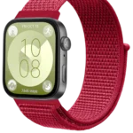 Uray store Huawei Fit 4 Hasırlı Cırtcırtlı Kordon - Kırmızı