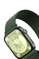 Uray store Huawei Fit 4 Hasırlı Cırtcırtlı Kordon - Koyu Yeşil - Görsel 2