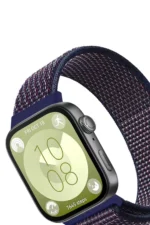 Uray store Huawei Fit 4 Hasırlı Cırtcırtlı Kordon - Mavi-Beyaz - Görsel 2