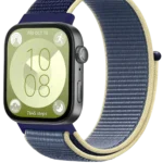 Uray store Huawei Fit 4 Hasırlı Cırtcırtlı Kordon - Sarı-Lacivert
