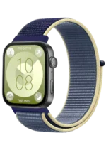 Uray store Huawei Fit 4 Hasırlı Cırtcırtlı Kordon - Sarı-Lacivert