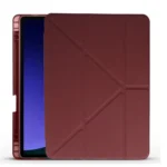 Uray store Huawei Honor Pad X9 11.5 Kılıf Kalemlikli Mars Tablet Kılıfı - Mürdüm
