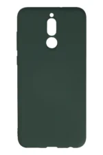 Uray store Huawei Mate 10 Lite Kılıf Nano içi Kadife Silikon - Koyu Yeşil