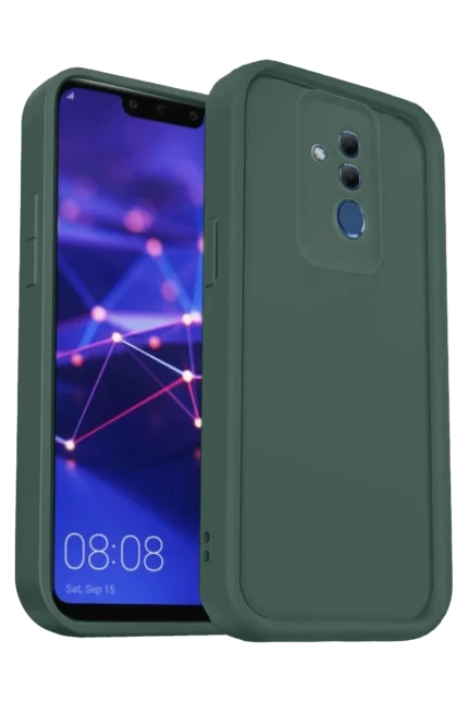 Uray store Huawei Mate 20 Lite Kılıf Viera Silikon - Koyu Yeşil