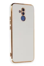 Uray store Huawei Mate 20 Lite Kılıf Volet Silikon - Beyaz - Görsel 2