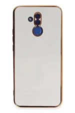 Uray store Huawei Mate 20 Lite Kılıf Volet Silikon - Beyaz
