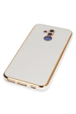 Uray store Huawei Mate 20 Lite Kılıf Volet Silikon - Beyaz - Görsel 4