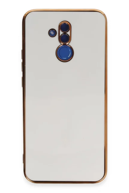 Uray store Huawei Mate 20 Lite Kılıf Volet Silikon - Beyaz