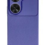Uray store Huawei Nova 12 SE Kılıf Auto Focus Karbon Kapak - Lacivert