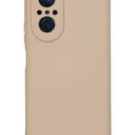 Uray store Huawei Nova 9 SE Kılıf Nano içi Kadife Silikon - Pudra