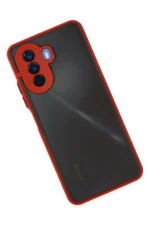 Uray store Huawei Nova Y70 Kılıf Montreal Silikon Kapak - Kırmızı - Görsel 3