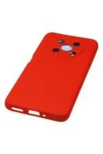 Uray store Huawei Nova Y90 Kılıf Nano içi Kadife Silikon - Kırmızı - Görsel 4