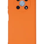 Uray store Huawei Nova Y90 Kılıf Nano içi Kadife Silikon - Turuncu