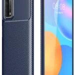 Uray store Huawei P Smart 2021 Kılıf Auto Focus Karbon Kapak - Lacivert