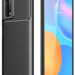 Uray store Huawei P Smart 2021 Kılıf Auto Focus Karbon Kapak - Siyah