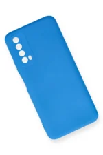 Uray store Huawei P Smart 2021 Kılıf Nano içi Kadife Silikon - Mavi - Görsel 3