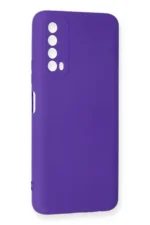 Uray store Huawei P Smart 2021 Kılıf Nano içi Kadife Silikon - Mor - Görsel 2
