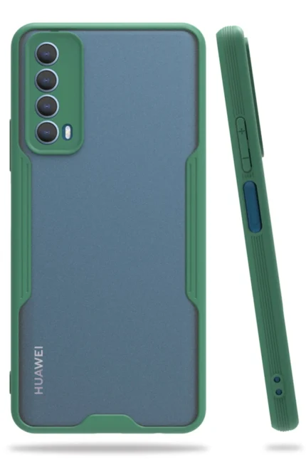 Uray store Huawei P Smart 2021 Kılıf Platin Silikon - Yeşil
