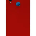 Uray store Huawei P20 Lite Kılıf Nano içi Kadife Silikon - Kırmızı