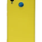 Uray store Huawei P20 Lite Kılıf Nano içi Kadife Silikon - Sarı