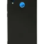 Uray store Huawei P20 Lite Kılıf Nano içi Kadife Silikon - Siyah