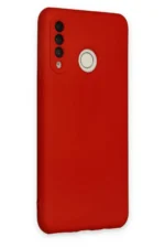 Uray store Huawei P30 Lite Kılıf Nano içi Kadife Silikon - Kırmızı - Görsel 2